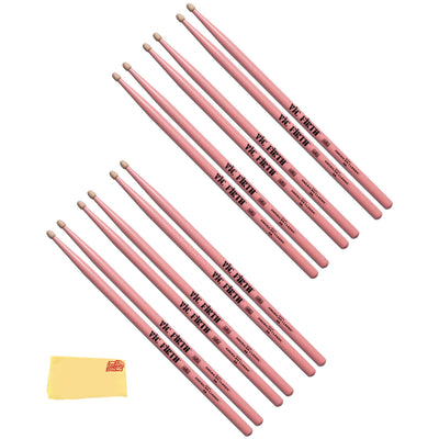 Vic Firth American Classic 5A Pink Drumsticks - 6 Pack