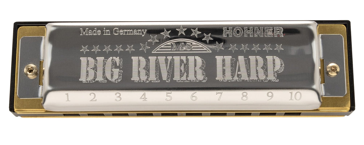 Hohner Big River Harmonica - Key of A w/ Instructional Manual