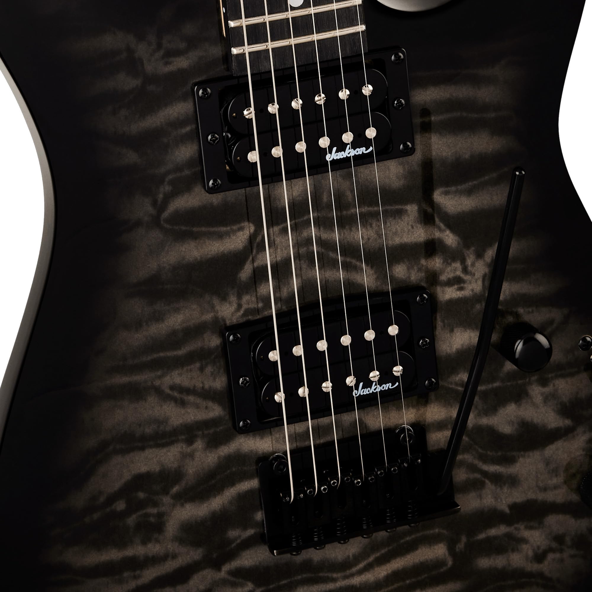 Jackson JS Series Dinky JS11Q Electric Guitar - Transparent Black w/ Gig Bag