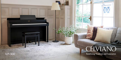 Casio AP-300 Celviano 88-Key Digital Piano - Black w/ Furniture Bench