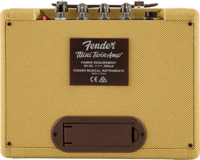 Fender Mini '57 Twin-Amp Electric Guitar Amplifier - Tweed w/ Instrument Cable