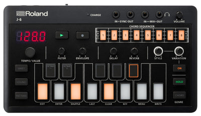 Roland Aira Compact J-6 Chord Synthesizer w/ Audio Cable