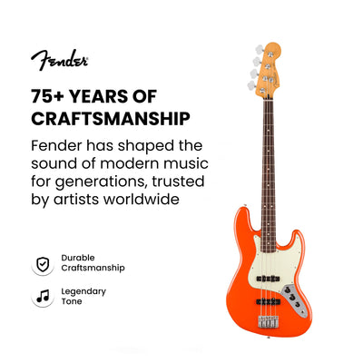 Fender Player II Jazz Bass - Rallye Orange w/ Gig Bag