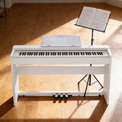 Casio PX-770 Privia Digital Piano - White w/ Adjustable Bench