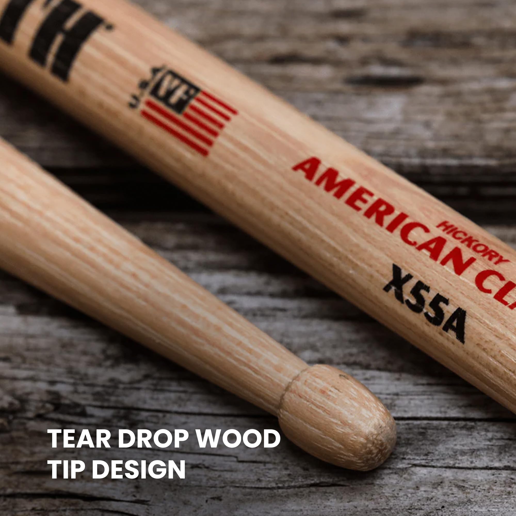 Vic Firth X55A American Classic Extreme 55A Drumsticks - 6 Pack