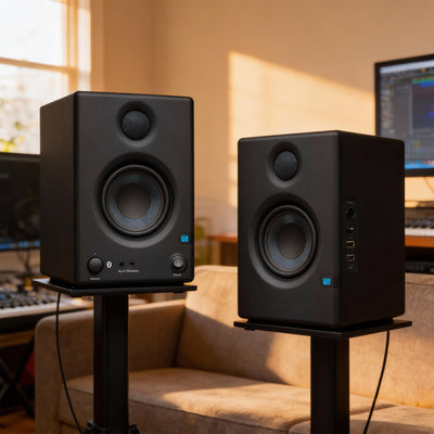 PreSonus Eris E3.5 BT Bluetooth Studio Monitor Pair w/ Monitor Stands