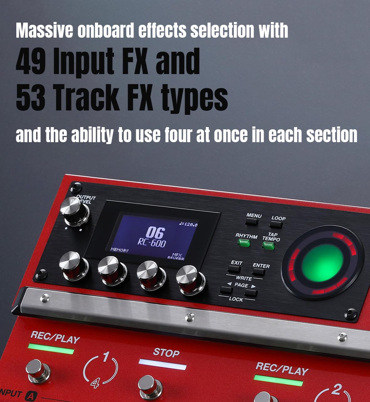 Boss RC-600 Loop Station w/ Instrument Cables