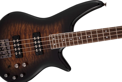 Jackson JS Series Spectra Bass JS3Q Bass Guitar - Dark Sunburst w/ Instrument Cable