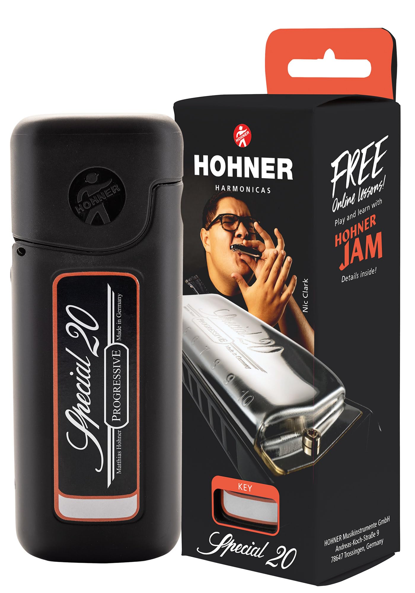 Hohner Special 20 Harmonica - Key of D w/ Instructional Manual