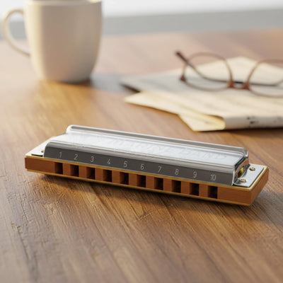 Hohner Marine Band 1896 Harmonica - Key of G Sharp w/ Instructional Manual