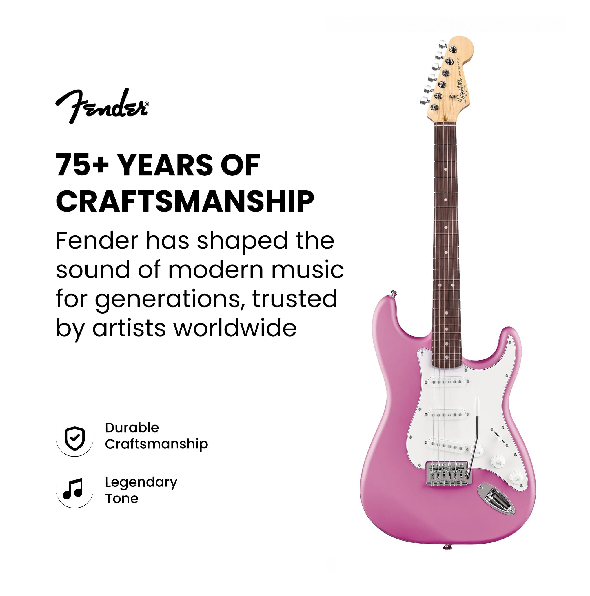 Fender Squier Stratocaster - Flash Pink