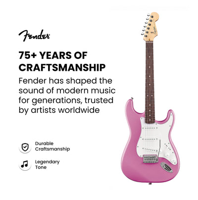 Fender Squier Stratocaster - Flash Pink w/ Gig Bag