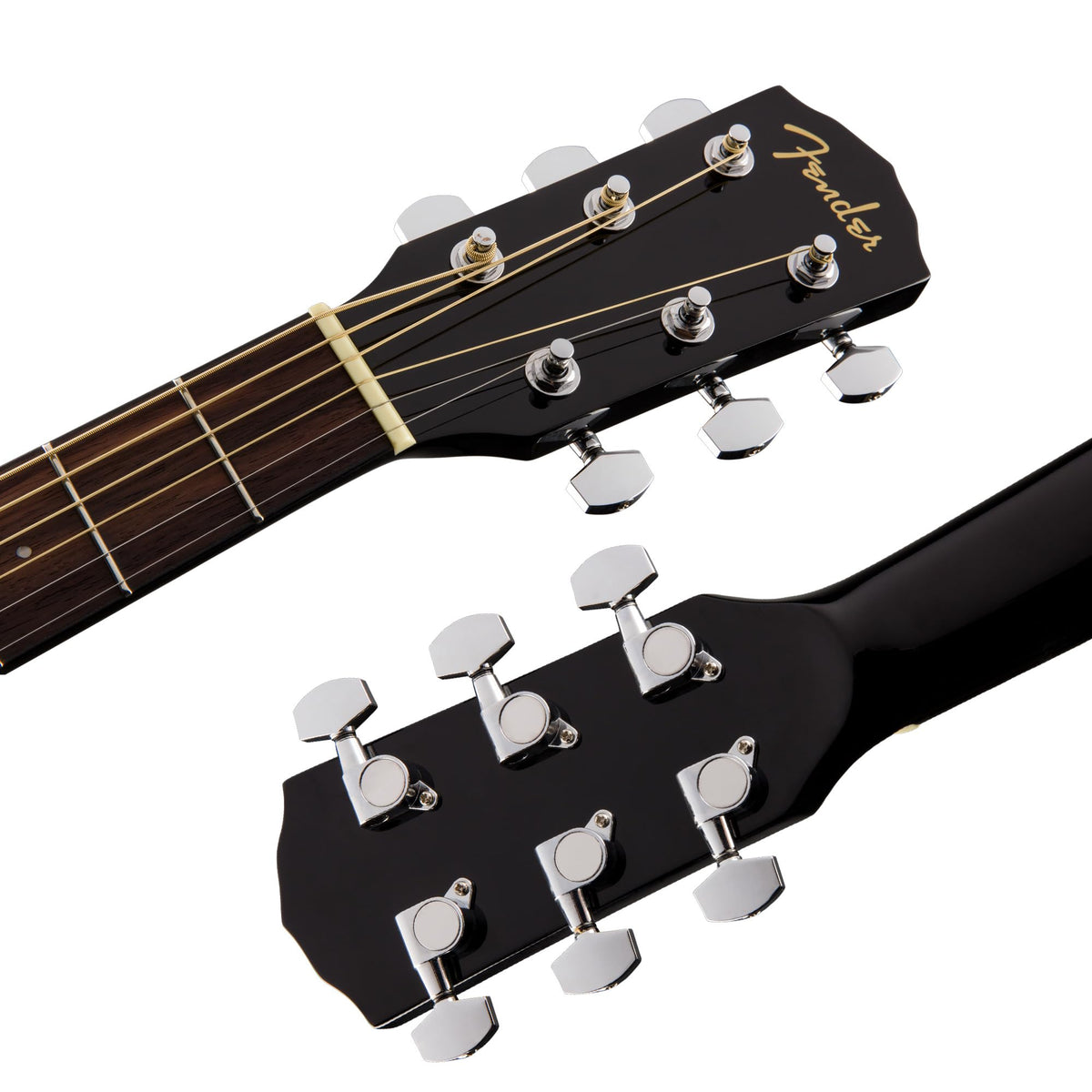 Fender FA-125 Dreadnought Acoustic Guitar - Black w/ Hard Case