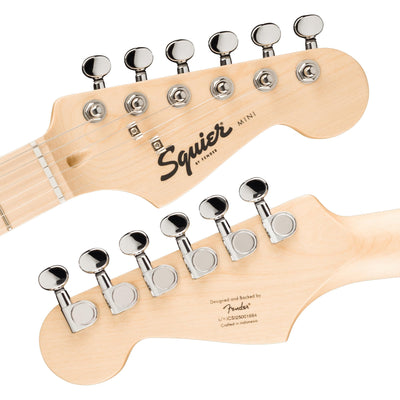Fender Squier 3/4-Size Kids Mini Strat Electric Guitar - Sea Foam Green w/ Amplifier