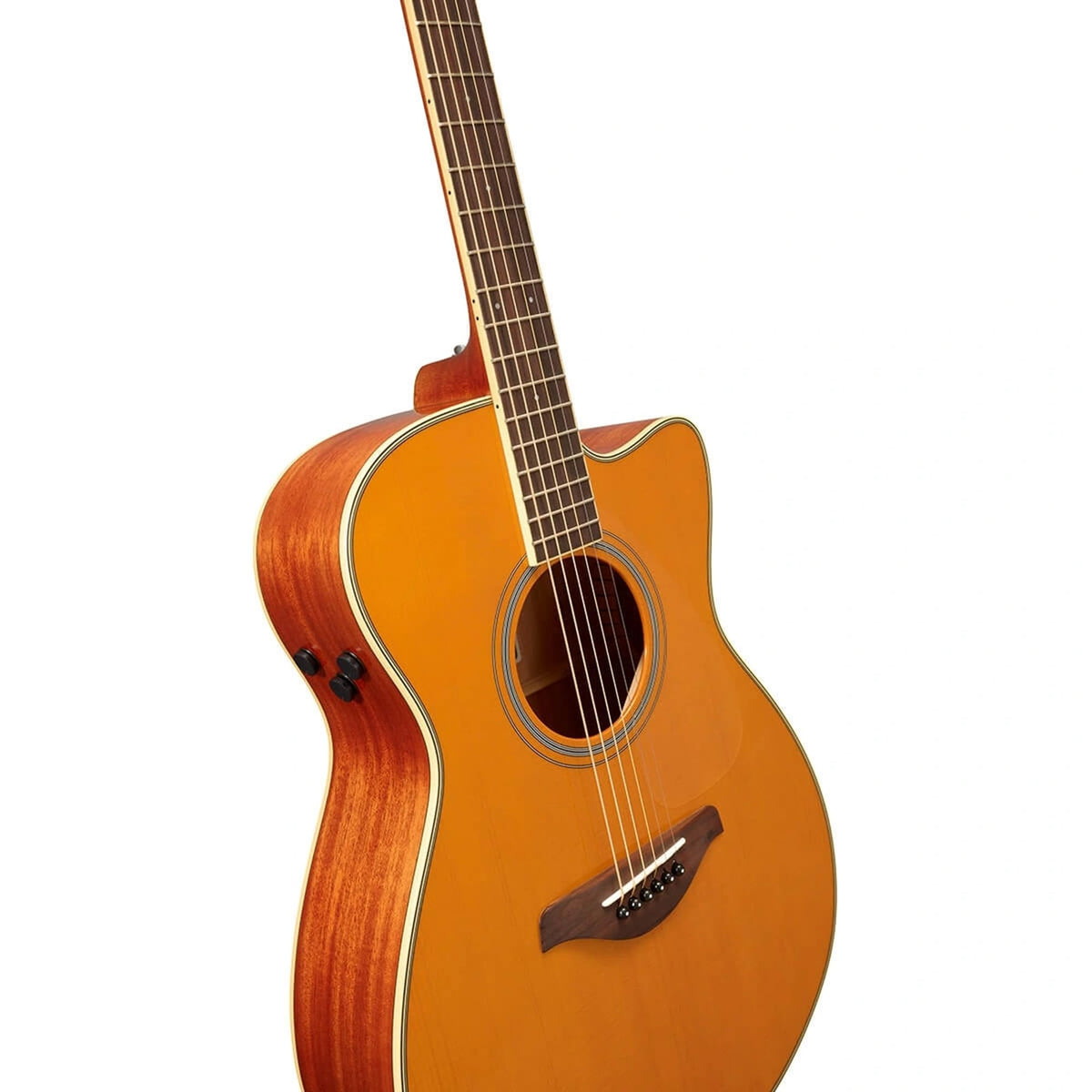 Yamaha FSC-TA TransAcoustic Concert Cutaway Acoustic-Electric Guitar - Vintage Tint