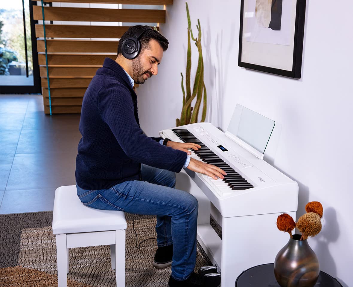 Roland FP-60X Digital Piano - White w/ Roland KSC-70 Stand