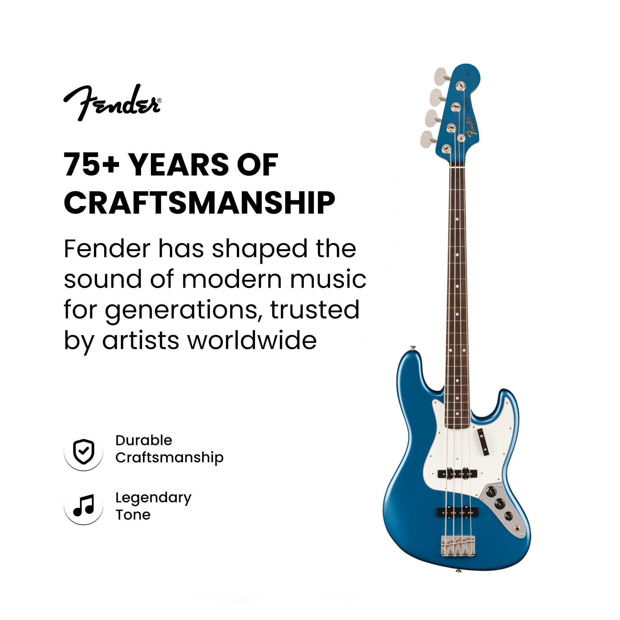 Fender American Vintage II 1966 Jazz Bass - Lake Placid Blue Antigua