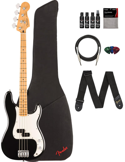 Fender Player II Precision Bass - Black w/ Cleaning Kit