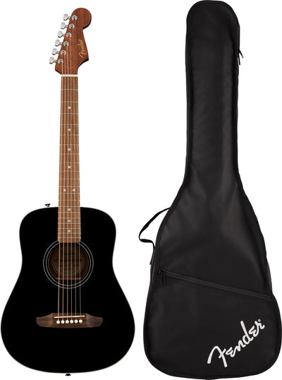 Fender California Standard Redondo Mini 3/4-Size Kids Acoustic Guitar - Black