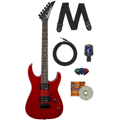 Jackson JS Series Dinky JS11 Electric Guitar - Metallic Red w/ Instrument Cable