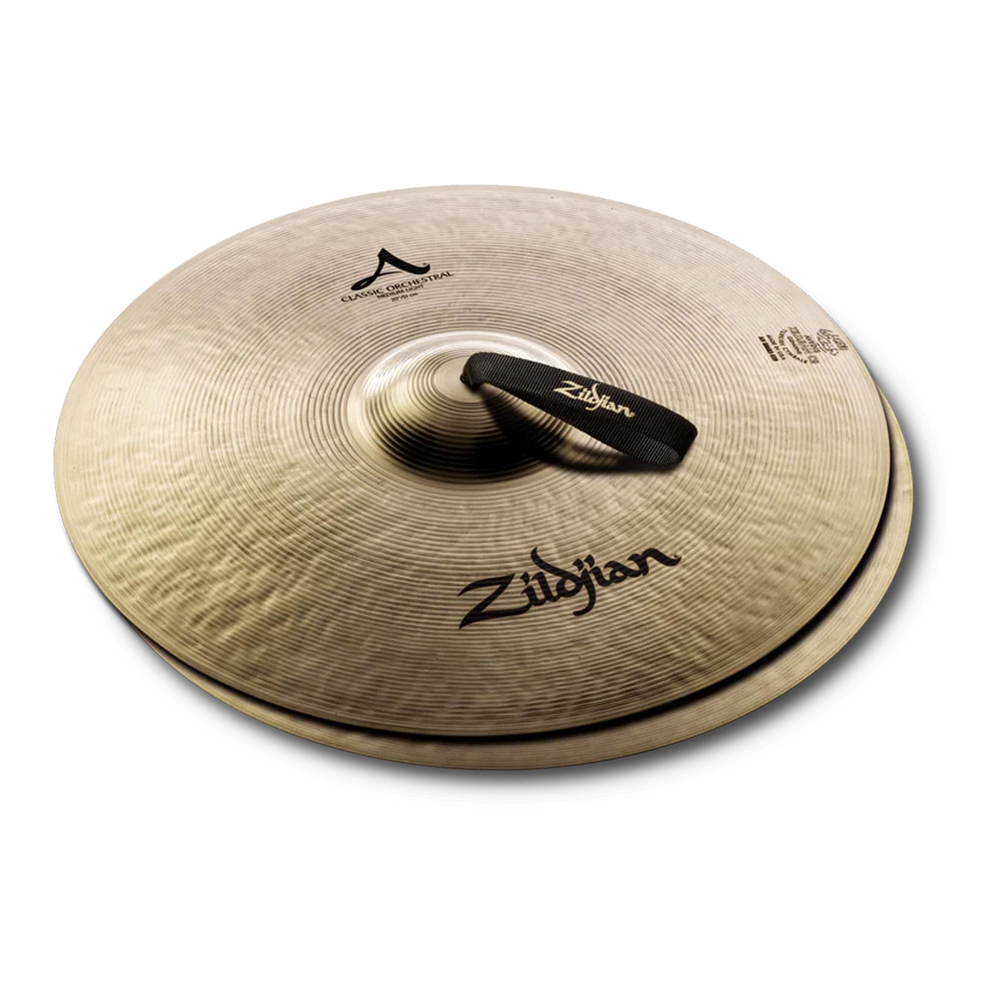 Zildjian A0767 20" A Classic Orchestral Cymbals, Medium Light - Pair w/ Drumstick Bag
