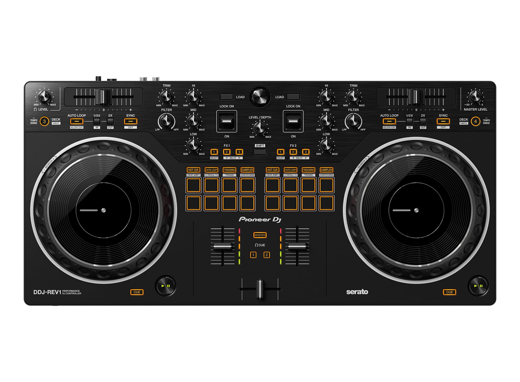 Pioneer DJ DDJ-REV1 Scratch-Style 2-Channel DJ Controller w/ Case