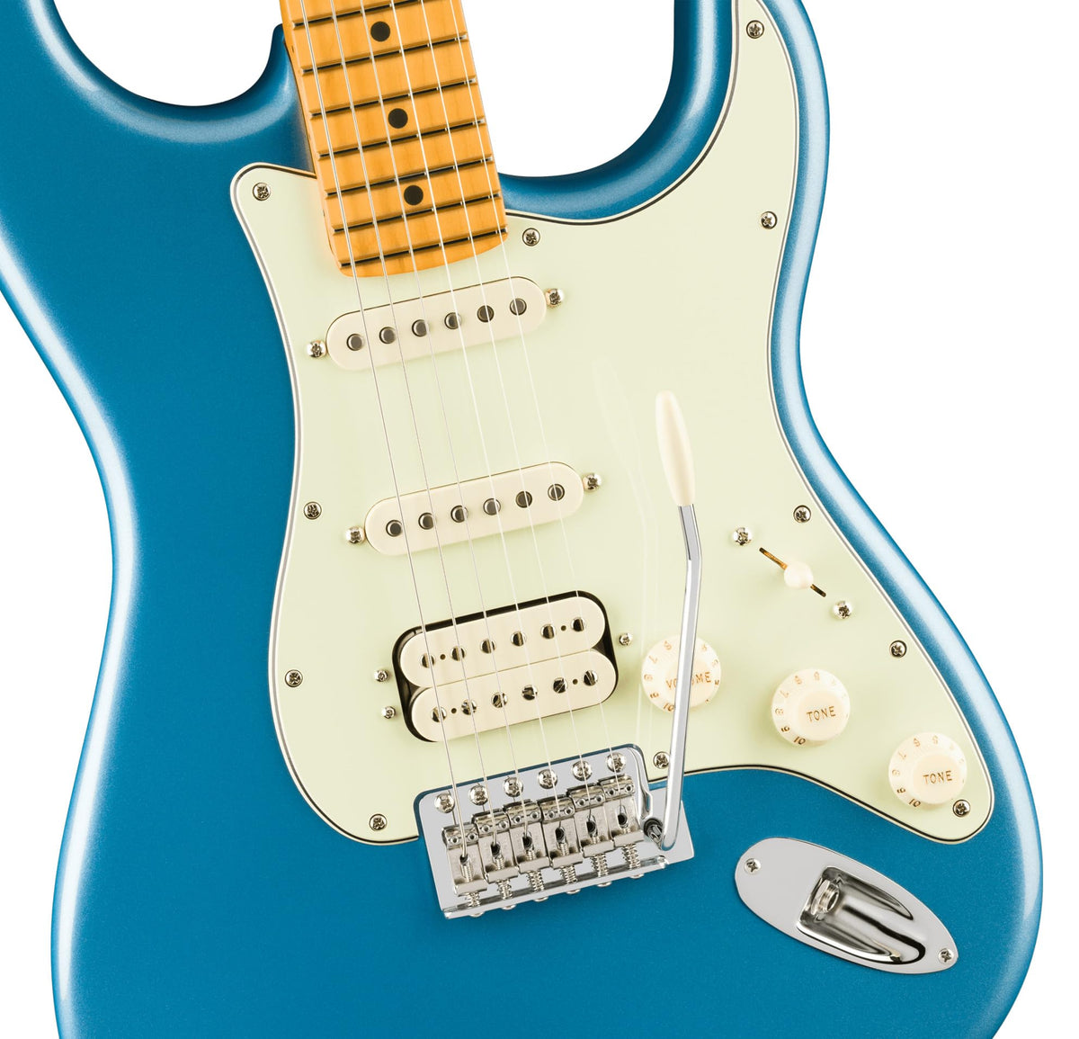 Fender American Professional Classic Stratocaster HSS - Faded Lake Placid Blue w/ Cleaning Kit