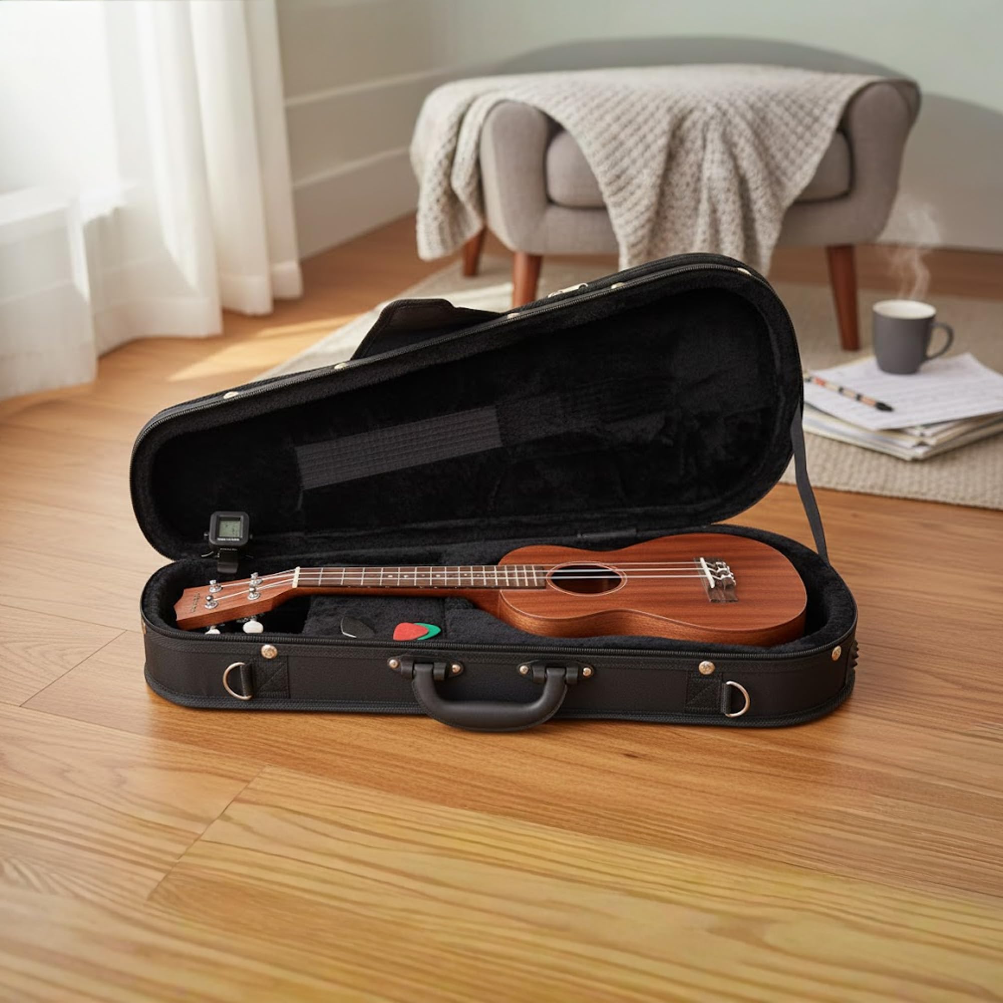 Gearlux Pineapple Ukulele Polyfoam Case (22-Inch Length)