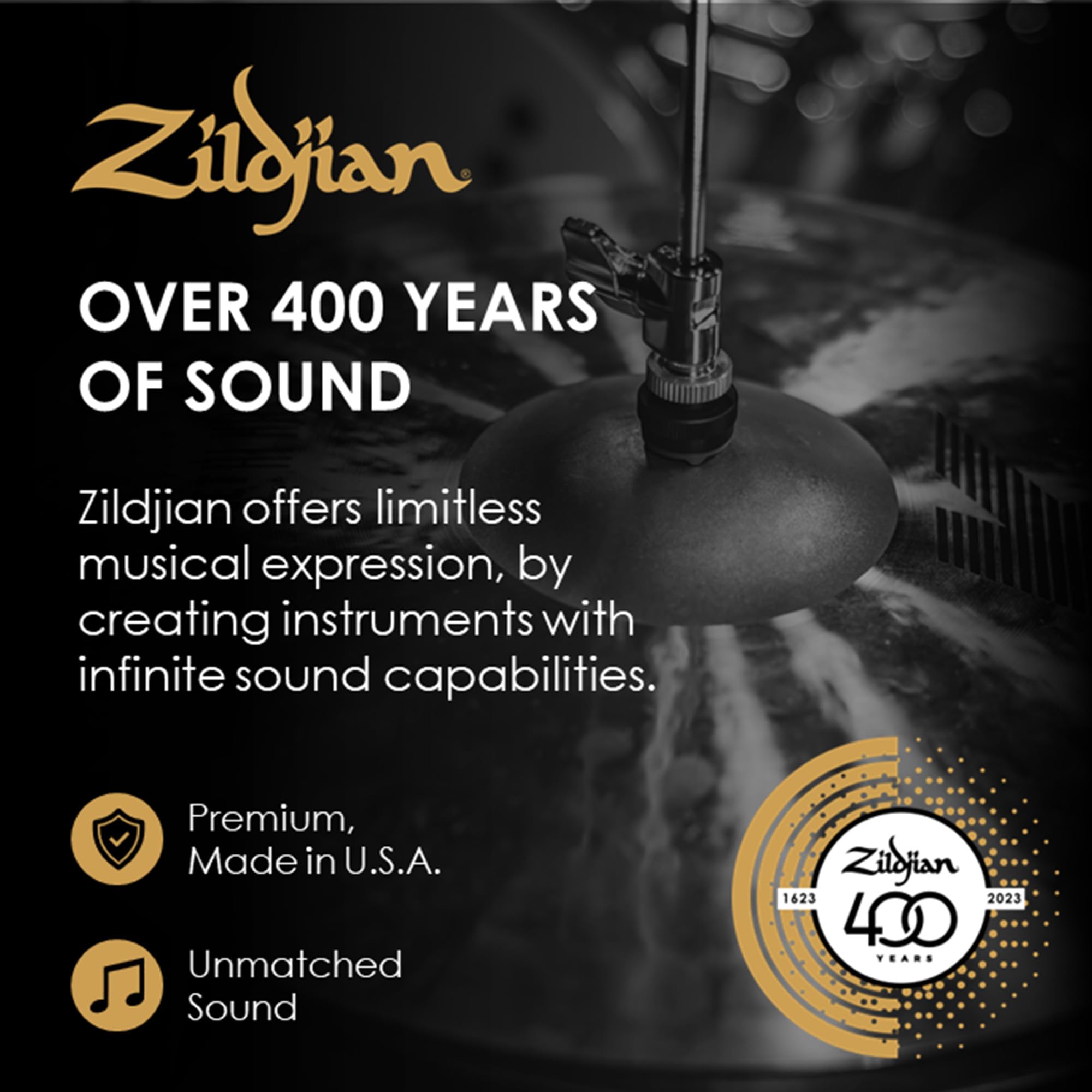 Zildjian A0429 20" A Symphonic French Tone Hand Cymbals - Pair w/ Drumstick Bag