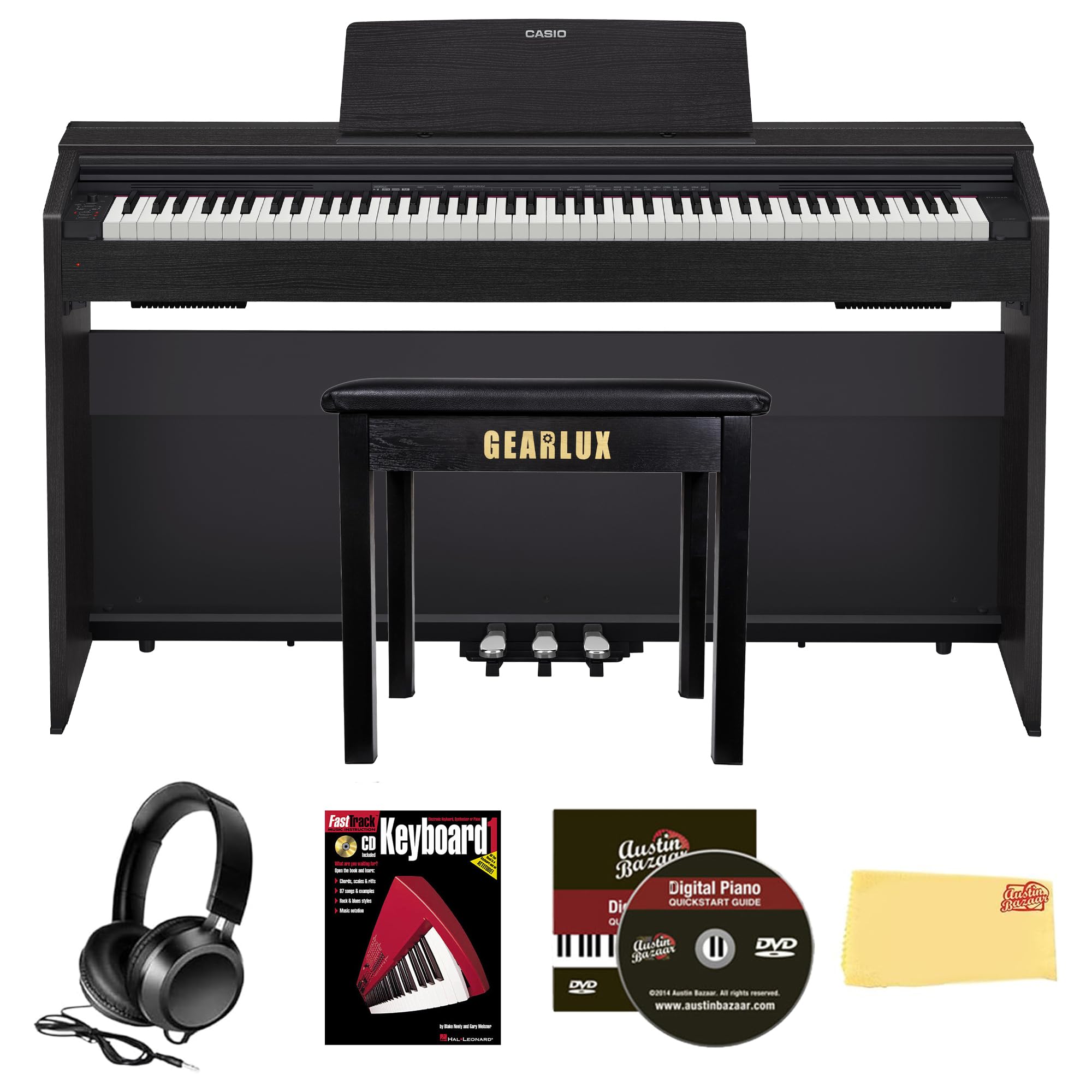 Casio PX-870 Privia Digital Piano - Black w/ Furniture Bench