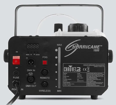 Chauvet Hurricane 1600 Fog Machine w/ DMX Cables