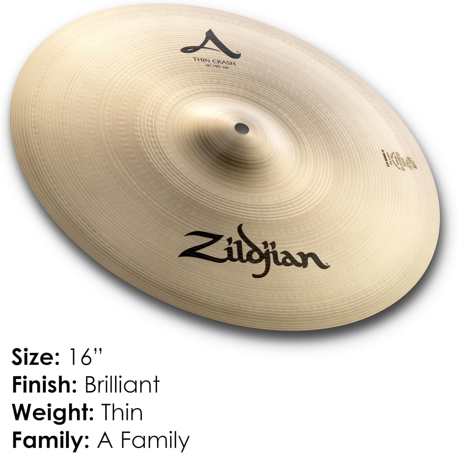 Zildjian A0223 16" A Thin Crash Cymbal