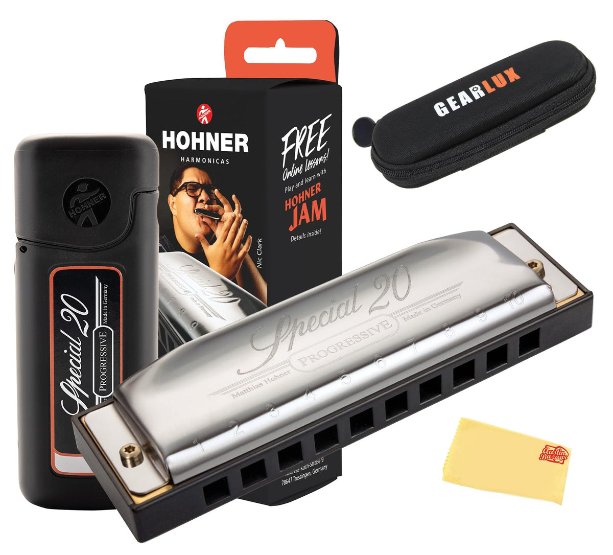 Hohner Special 20 Country Tuned Harmonica - Key of A w/ Pouch