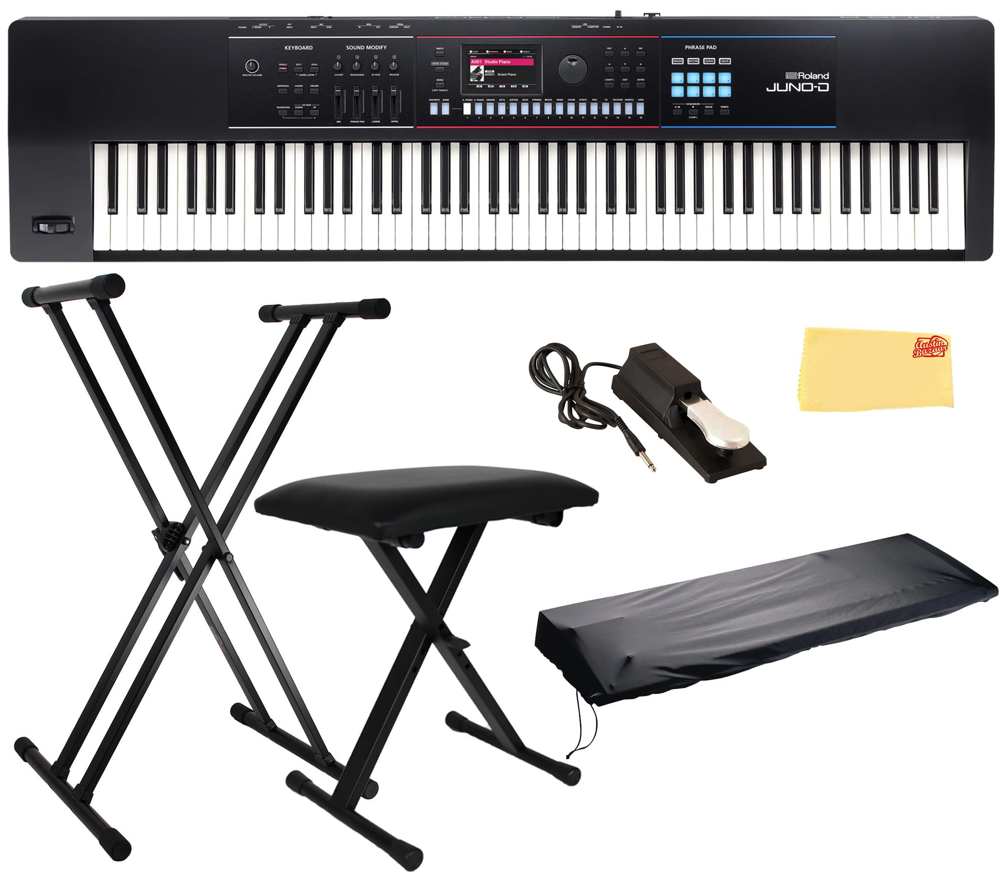 Roland JUNO-D8 88-Key Synthesizer w/ Adjustable Stand