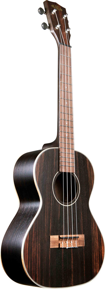 Kala KA-EBY-T Striped Ebony Tenor Ukulele w/ Hard Case