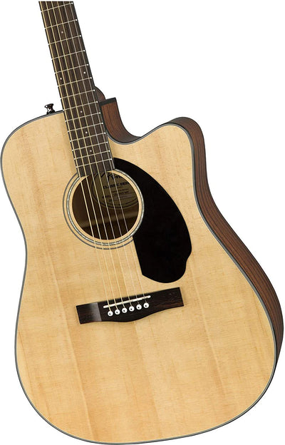 Fender CD-60SCE Solid Top Dreadnought Acoustic-Electric Guitar - Natural