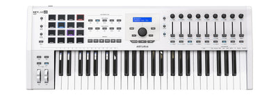 Arturia KeyLab 49 MkII Keyboard Controller - White w/ Headphones