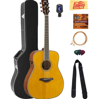 Yamaha FG-TA TransAcoustic Acoustic-Electric Guitar - Vintage Tint w/ Hard Case