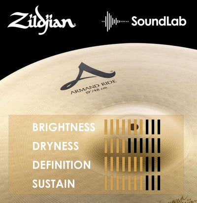 Zildjian A0044 19" A Armand Beautiful Baby Ride Cymbal