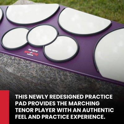 Vic Firth HHPQLR Heavy Hitter Quadropad Practice Pad with Rims - Large