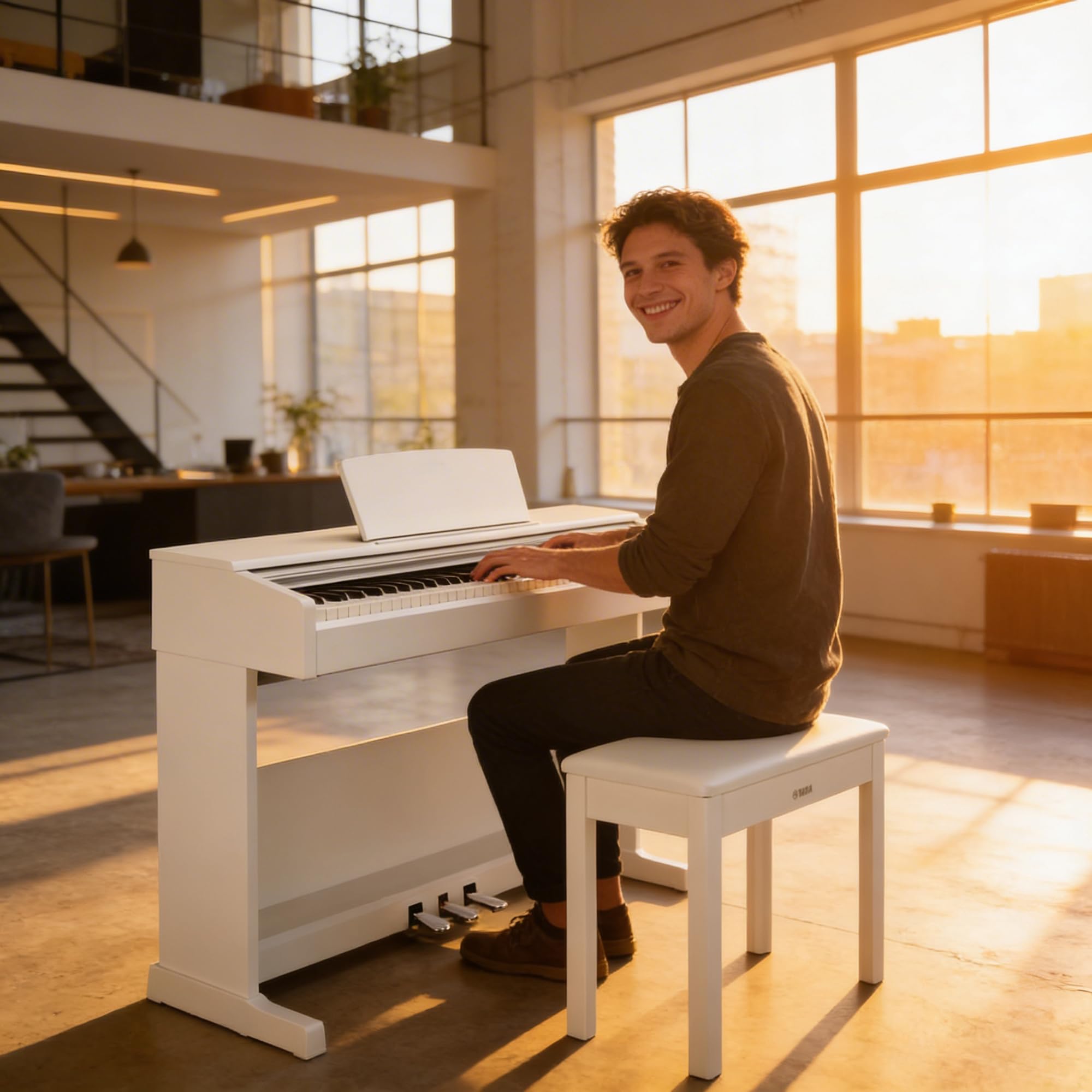Yamaha Arius YDP-105 88-Key Digital Piano - White