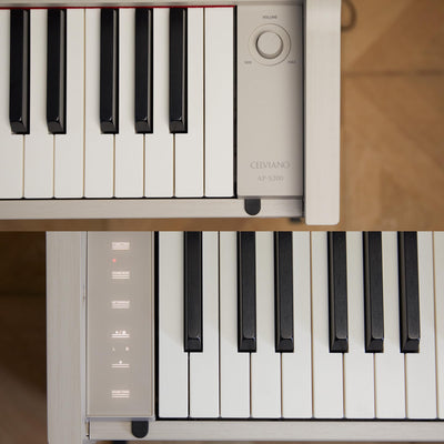 Casio AP-S200 Celviano 88-Key Digital Piano - Gray Beige w/ Adjustable Stand