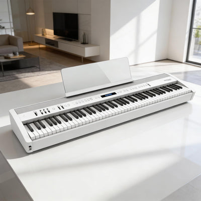 Roland FP-60X Digital Piano - White w/ Adjustable Stand