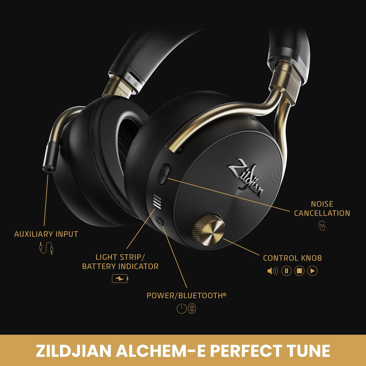 Zildjian ALCHEM-E Perfect Tune Over-Ear Headphones - Sandstorm