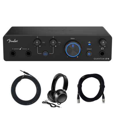 Fender Quantum LT 4 USB-C Audio Interface w/ Headphones
