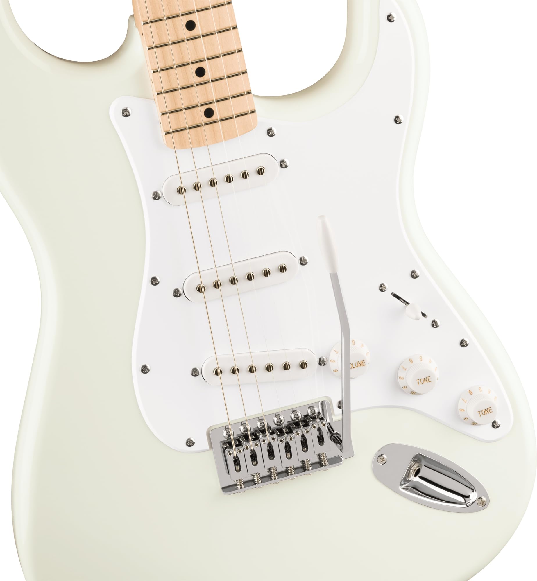 Fender Squier Sonic Stratocaster - Arctic White w/ Mustang Micro