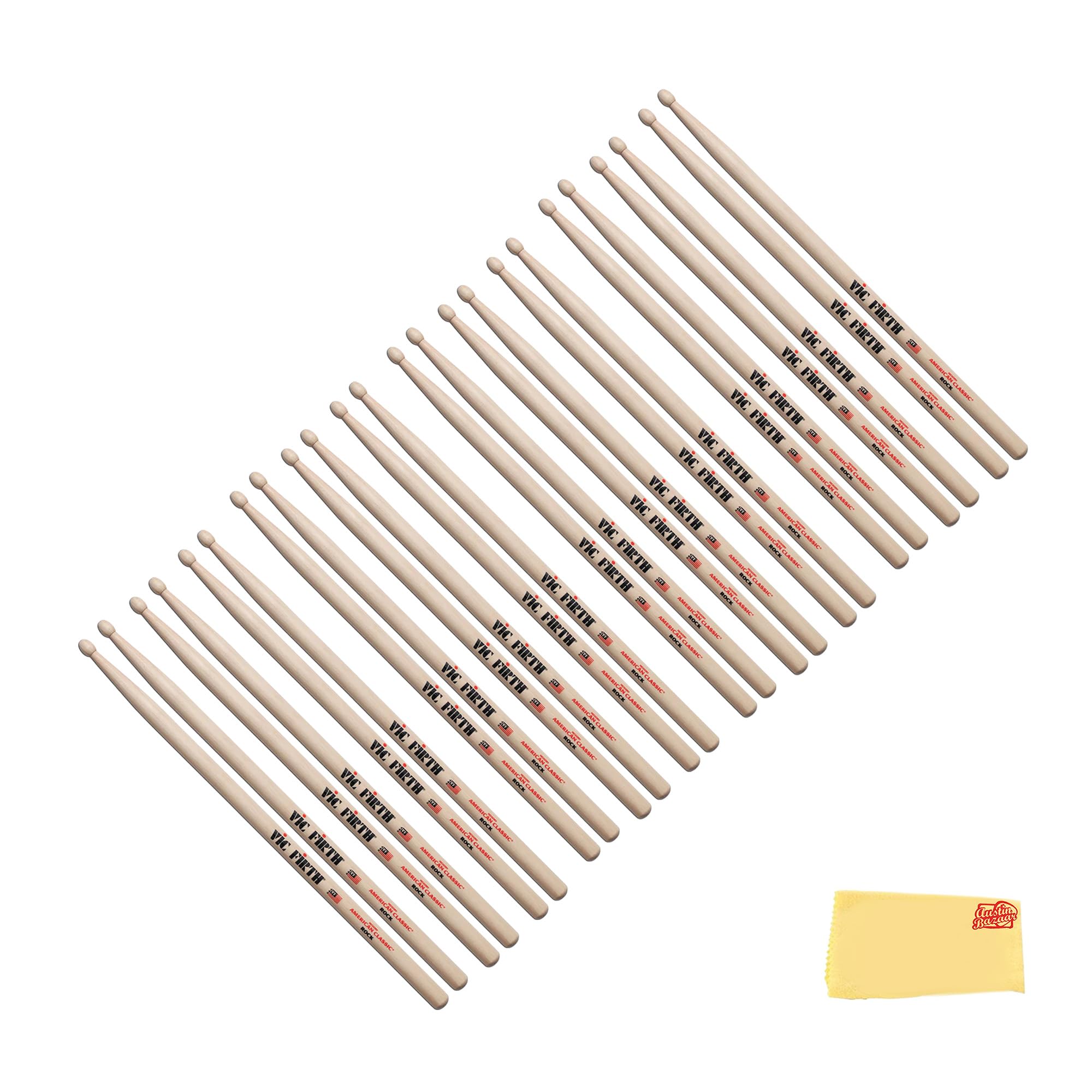 Vic Firth American Classic Rock Drumsticks - 12 Pack