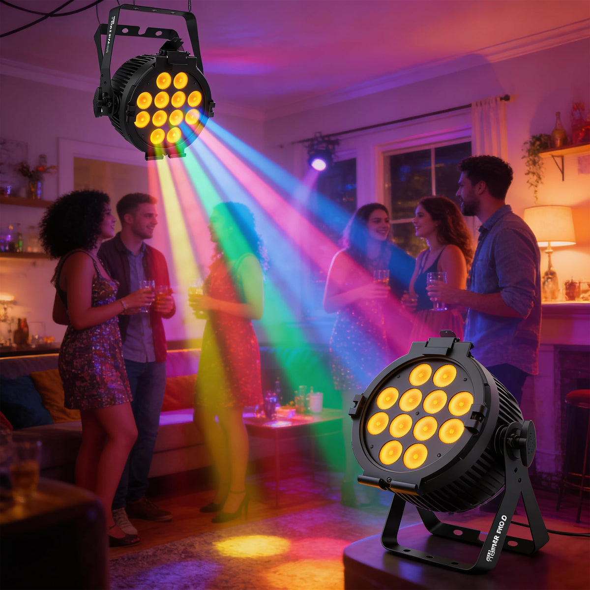 Chauvet DJ SlimPAR Pro Q USB High-Powered RGBA Low-Profile LED Par Light w/ DMX Cable