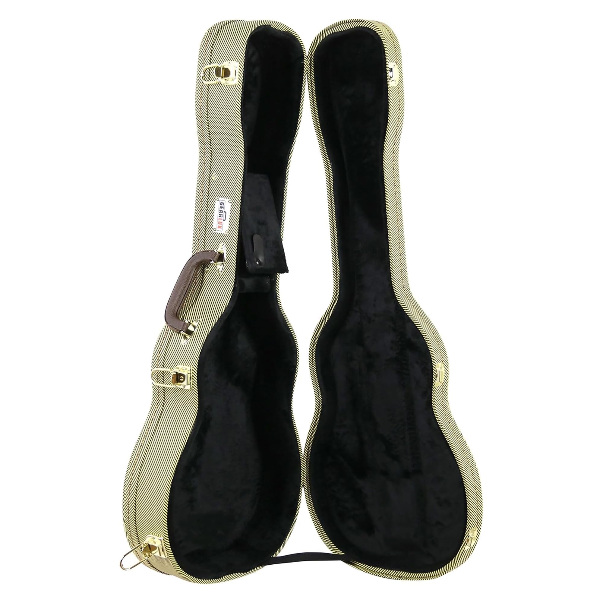 Gearlux Wooden Baritone Ukulele Case - Tweed