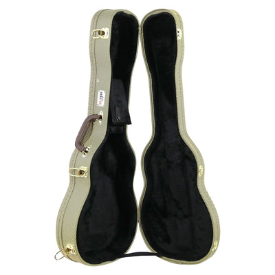 Gearlux Wooden Baritone Ukulele Case - Tweed
